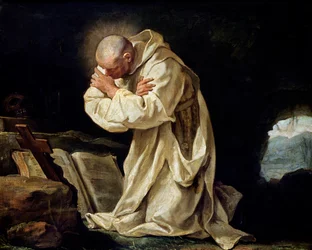St. Bruno (1030-1101) betet in der Wüste, 1763